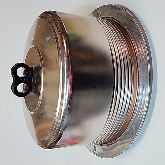 MCM Regal Ware Aluminum Rose Gold/Copper/Silver Colored Retro Cake Carrier - Picture 1 of 16